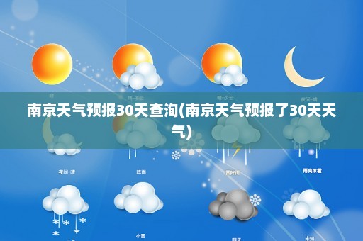 南京天气预报30天查洵(南京天气预报了30天天气)