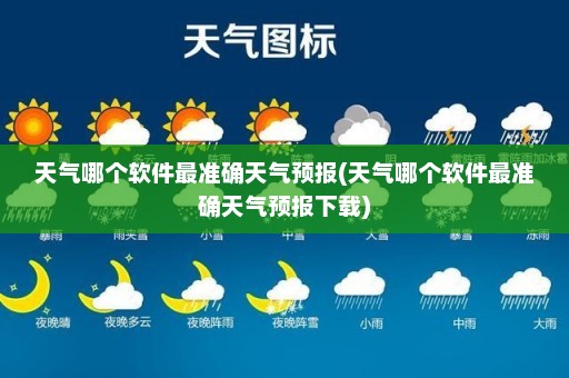 天气哪个软件最准确天气预报(天气哪个软件最准确天气预报下载)