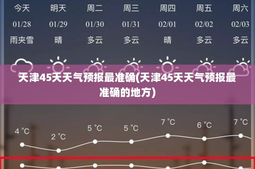 天津45天天气预报最准确(天津45天天气预报最准确的地方)