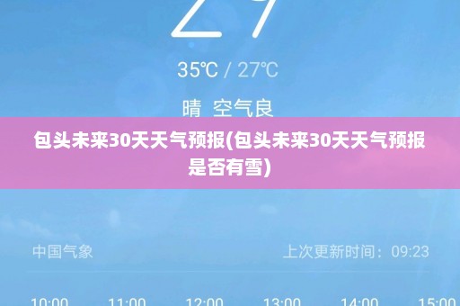 包头未来30天天气预报(包头未来30天天气预报是否有雪)