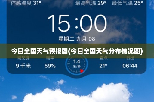 今日全国天气预报图(今日全国天气分布情况图)