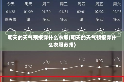 明天的天气预报穿什么衣服(明天的天气预报穿什么衣服苏州)