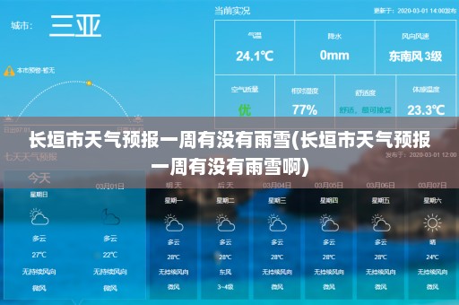 长垣市天气预报一周有没有雨雪(长垣市天气预报一周有没有雨雪啊)