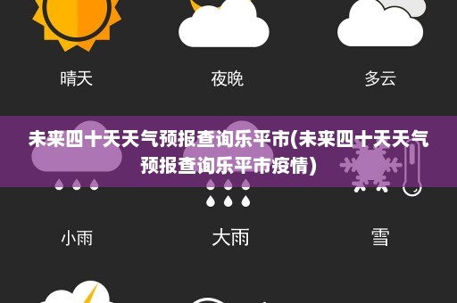 未来四十天天气预报查询乐平市(未来四十天天气预报查询乐平市疫情)