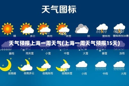 天气预报上海一周天气(上海一周天气预报15天)