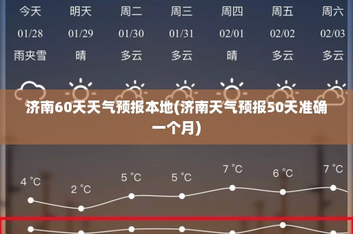 济南60天天气预报本地(济南天气预报50天准确一个月)