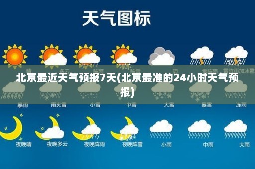 北京最近天气预报7天(北京最准的24小时天气预报)