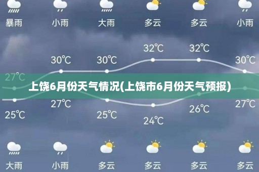 上饶6月份天气情况(上饶市6月份天气预报)