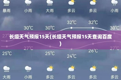 长垣天气预报15天(长垣天气预报15天查询百度)