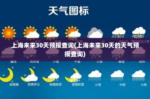 上海未来30天预报查询(上海未来30天的天气预报查询)