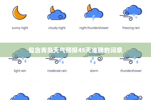 包含青岛天气预报45天准确的词条