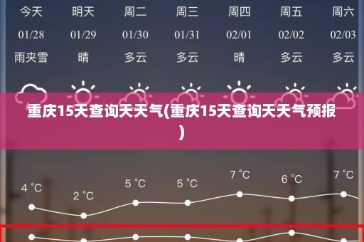 重庆15天查询天天气(重庆15天查询天天气预报)