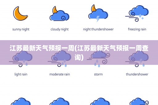 江苏最新天气预报一周(江苏最新天气预报一周查询)