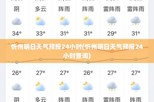 忻州明日天气预报24小时(忻州明日天气预报24小时查询)