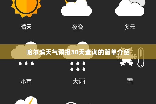 哈尔滨天气预报30天查询的简单介绍