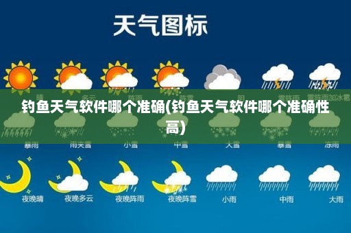 钓鱼天气软件哪个准确(钓鱼天气软件哪个准确性高)