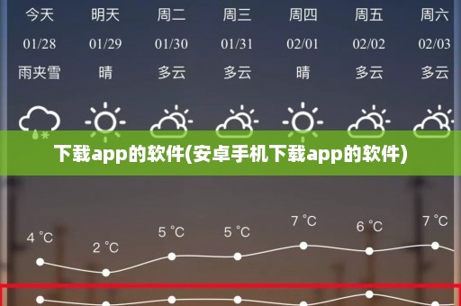 下载app的软件(安卓手机下载app的软件)