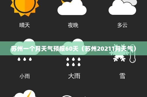 苏州一个月天气预报60天（苏州20211月天气）