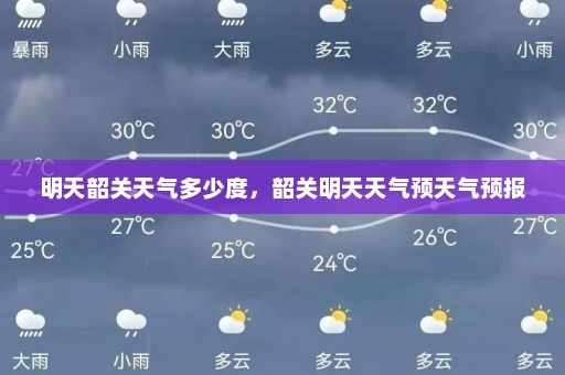 明天韶关天气多少度，韶关明天天气预天气预报