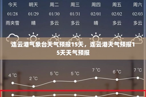 连云港气象台天气预报15天	，连云港天气预报15天天气预报