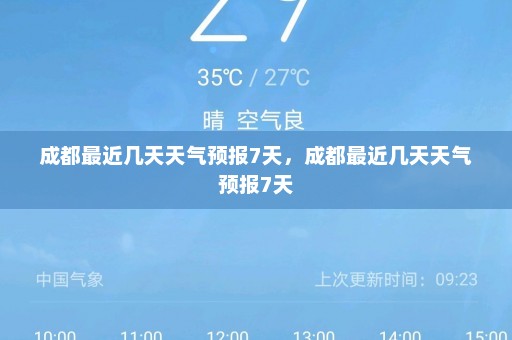 成都最近几天天气预报7天	，成都最近几天天气预报7天