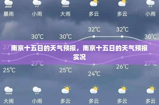 南京十五日的天气预报	，南京十五日的天气预报实况