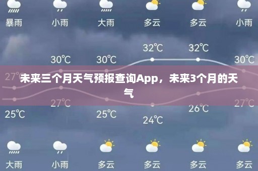 未来三个月天气预报查询App，未来3个月的天气