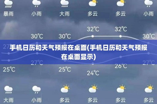 手机日历和天气预报在桌面(手机日历和天气预报在桌面显示)