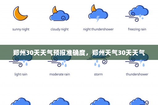 郑州30天天气预报准确度，郑州天气30天天气