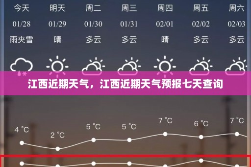 江西近期天气	，江西近期天气预报七天查询