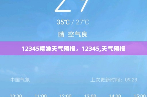 12345精准天气预报，12345,天气预报