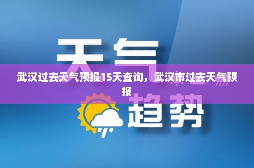 武汉过去天气预报15天查询	，武汉市过去天气预报