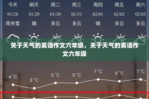 关于天气的英语作文六年级，关于天气的英语作文六年级