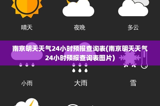 南京明天天气24小时预报查询表(南京明天天气24小时预报查询表图片)