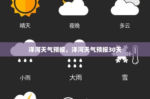 洋河天气预报	，洋河天气预报30天