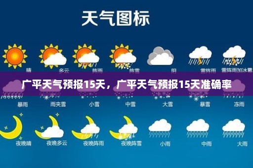 广平天气预报15天，广平天气预报15天准确率