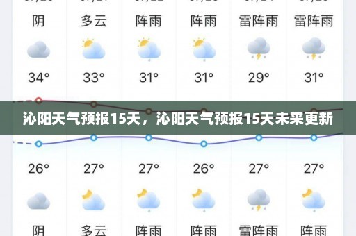 沁阳天气预报15天，沁阳天气预报15天未来更新