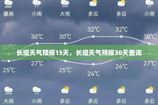 长垣天气预报15天，长垣天气预报30天查询