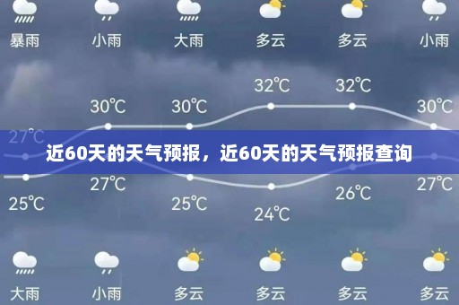 近60天的天气预报，近60天的天气预报查询