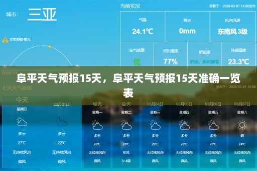 阜平天气预报15天	，阜平天气预报15天准确一览表