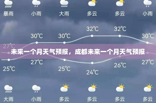 未来一个月天气预报，成都未来一个月天气预报